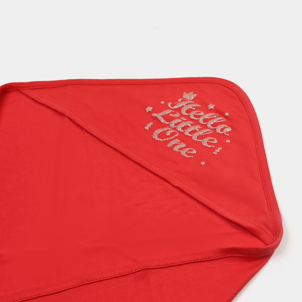 BABY WRAPPING SHEET | HELLO LITTLLE ONE-RED 1872