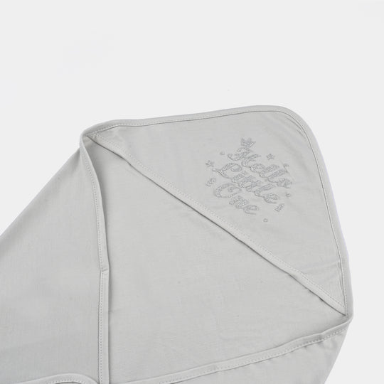 BABY WRAPPING SHEET | HELLO LITTLLE ONE-L.Grey 1872