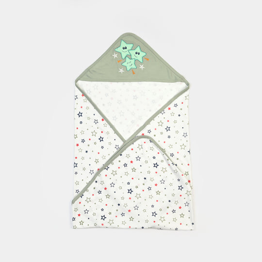 BABY WRAPPING SHEET | GREEN STAR H053