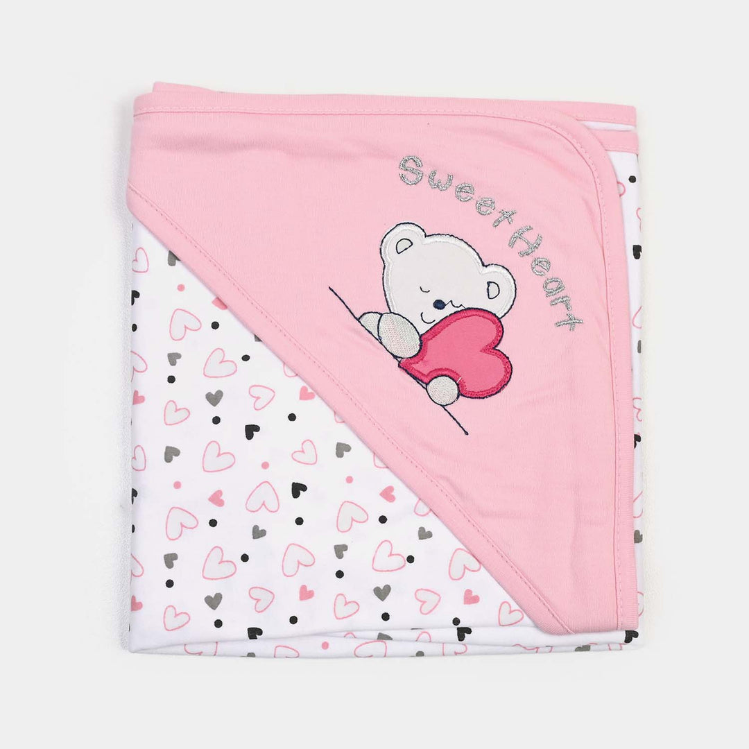 BABY WRAPPING SHEET | L.PINK HEART H053