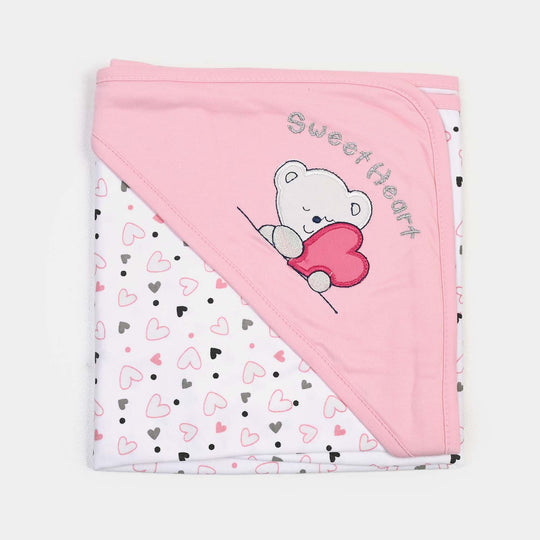 BABY WRAPPING SHEET | L.PINK HEART H053