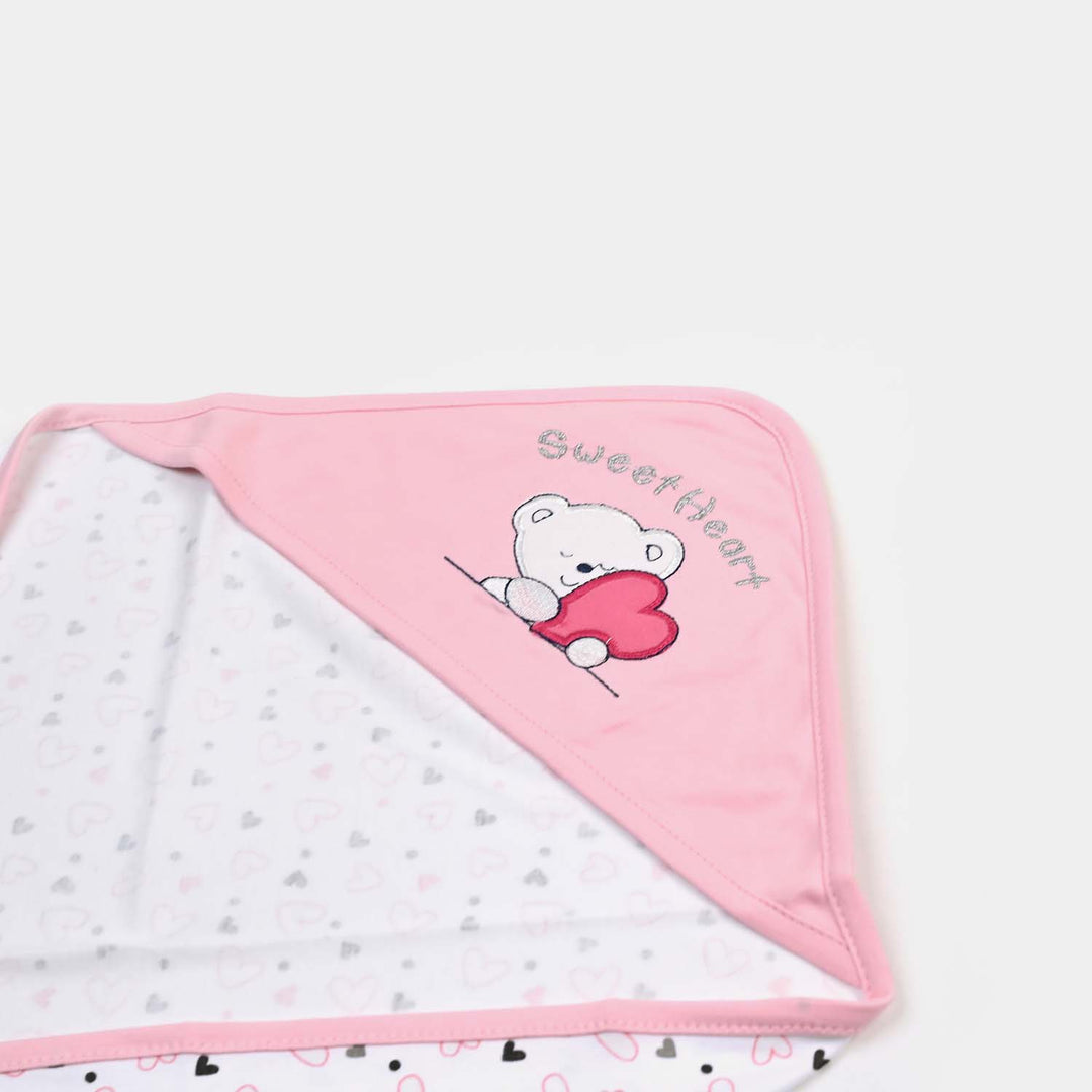 BABY WRAPPING SHEET | L.PINK HEART H053
