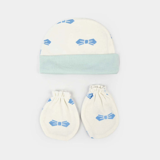 Baby Swaddle with Cap & Mittens Set