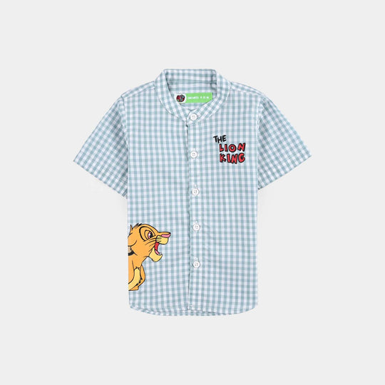 Infant Boys Yarn Dyed Shirt Lion King