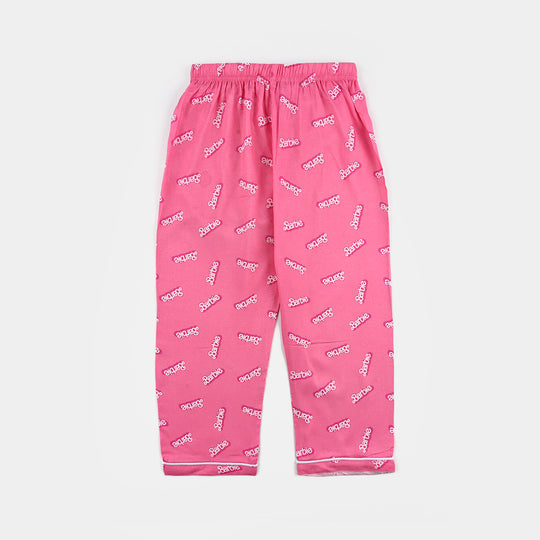 Girls Viscose Nightwear-Pink