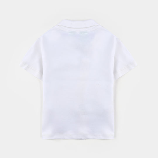 Infant Boys Jacquard 2Piece Suit Popcorn-Sai Blue