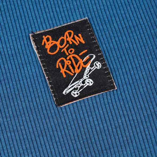 Boys Rib T-Shirt H/S BORN TO RIDE