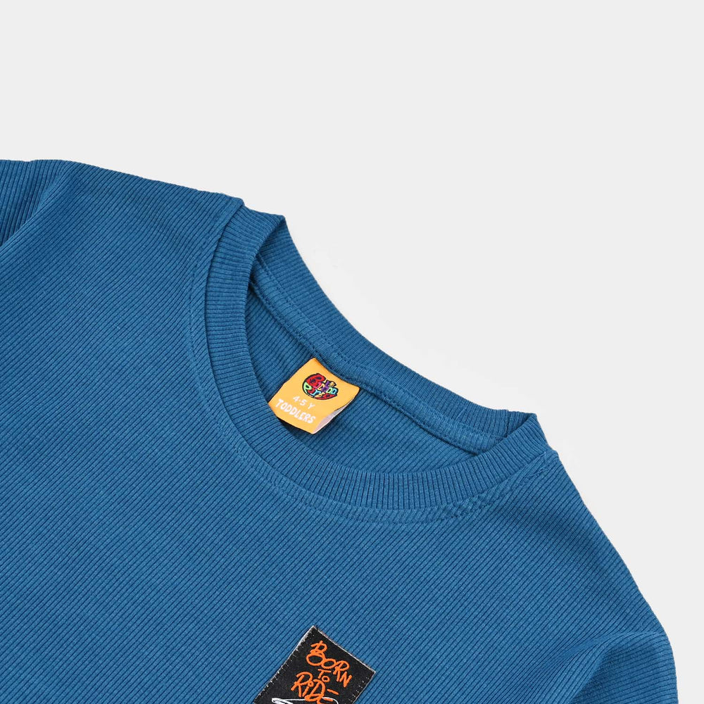 Boys Rib T-Shirt H/S BORN TO RIDE