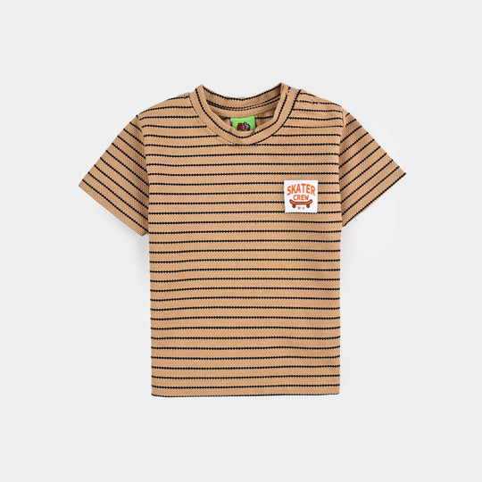 Infant Boys Jacquard Round Neck T-Shirt SKATER CREW