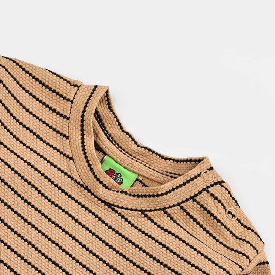 Infant Boys Jacquard Round Neck T-Shirt SKATER CREW