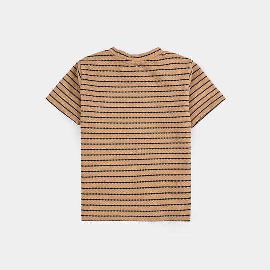 Infant Boys Jacquard Round Neck T-Shirt SKATER CREW