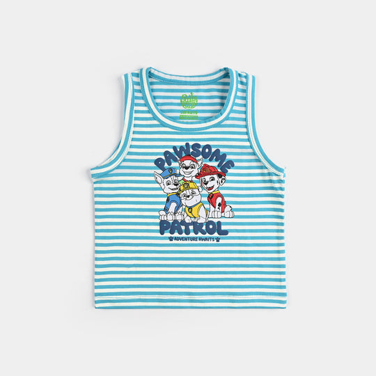 Infant Boys Yarn Dyed Sando-Blue Stripe