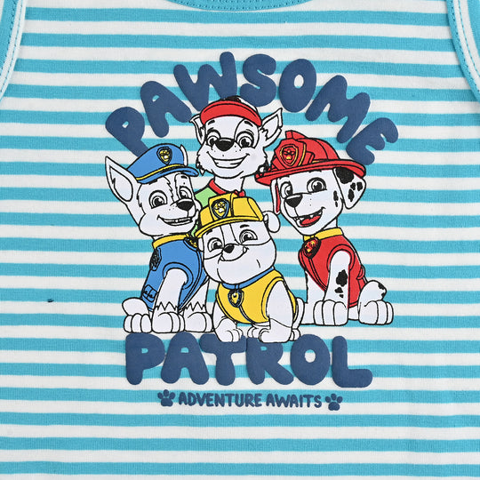 Infant Boys Yarn Dyed Sando-Blue Stripe