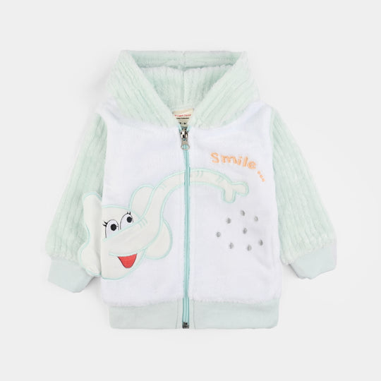 Infant Boys Faux fur Suit-GREEN