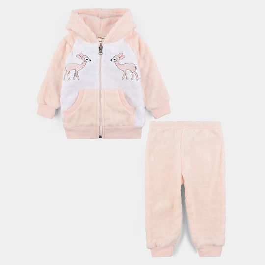 Infant Boys Sherpa Suit-White