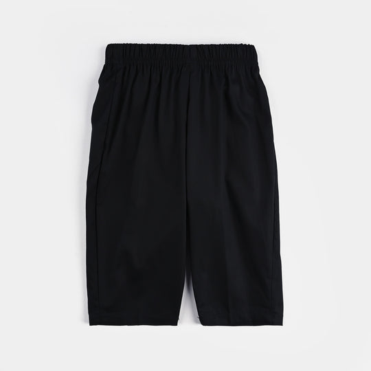 Infant Boys Cotton Poplin 3 Piece Suit-BLACK