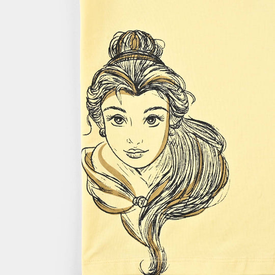 Girls Lycra Jersey T-Shirt H/S BELLE-YELLOW