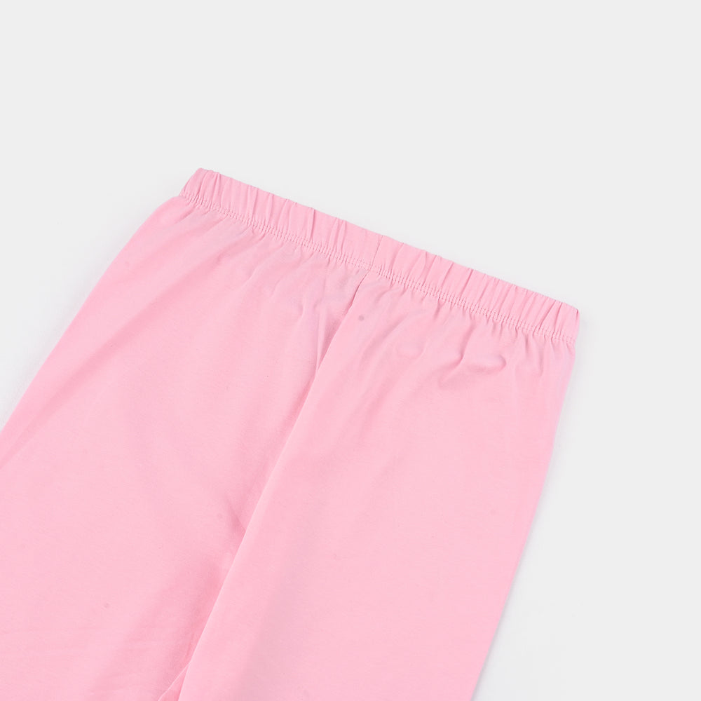 Girls Lycra Jersey Tights Basic- Pink