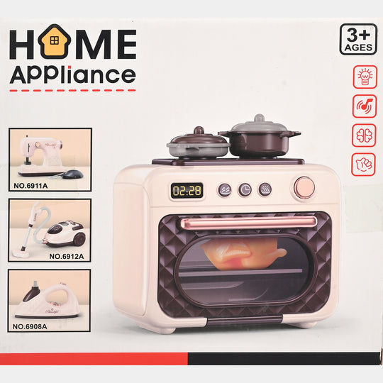 Kids Play Microwave – Realistic Kitchen Toy with Light & Music