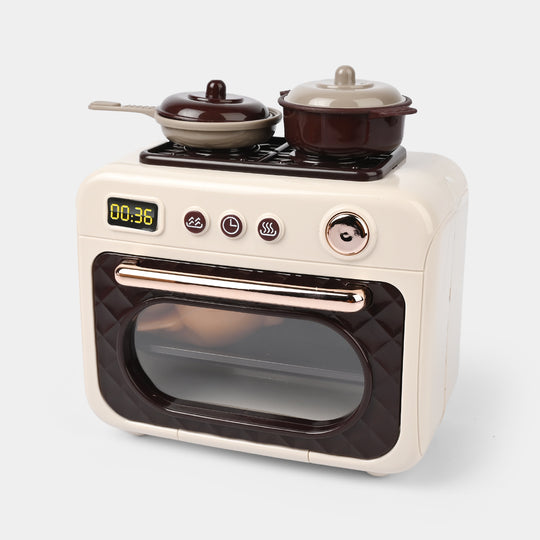 Kids Play Microwave – Realistic Kitchen Toy with Light & Music