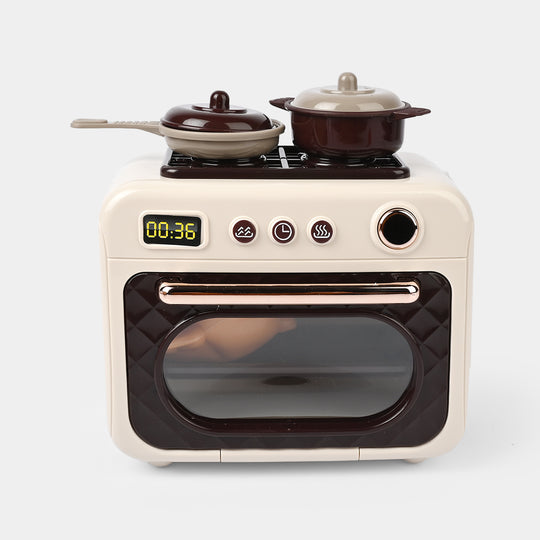 Kids Play Microwave – Realistic Kitchen Toy with Light & Music