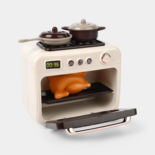 Kids Play Microwave – Realistic Kitchen Toy with Light & Music