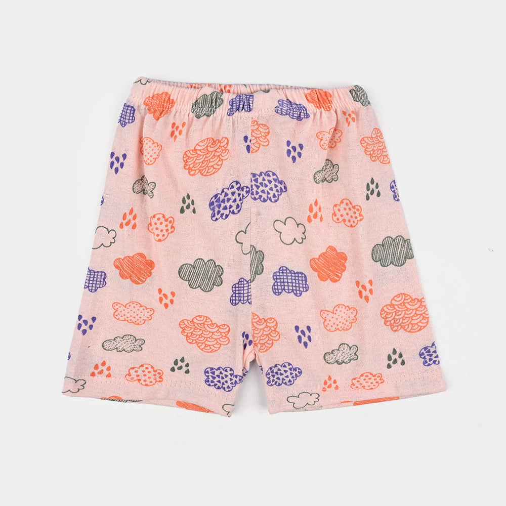 Pack OF 3 Infant Unisex Color Print Short