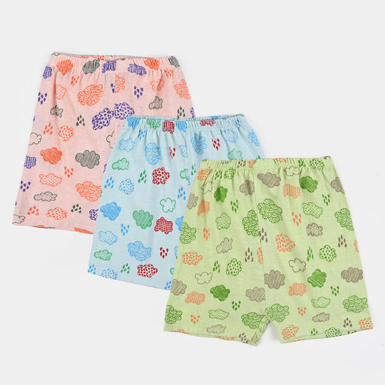 Pack OF 3 Infant Unisex Color Print Short