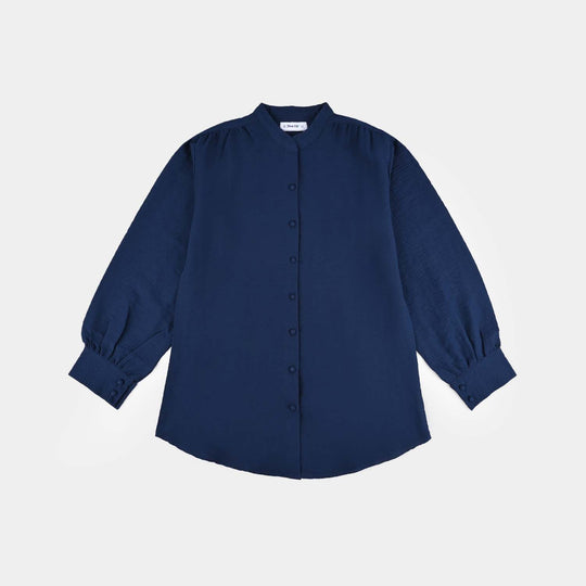 Teens Girls Poly Cotton Navy CO-Ord Set-NAVY