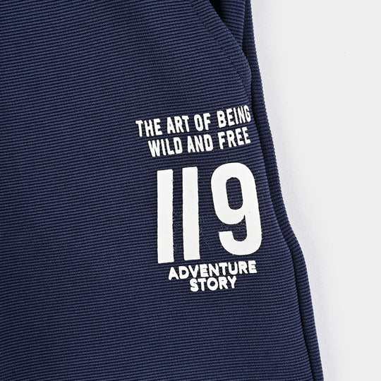 Boys Polyester Pyjama ADVENTURE STORY-NAVY