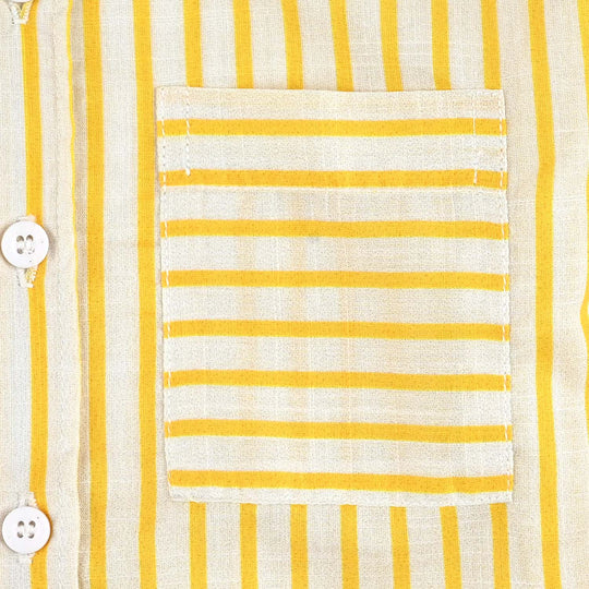 Boys Cotton Slub Shirt (Surfing)-Yellow