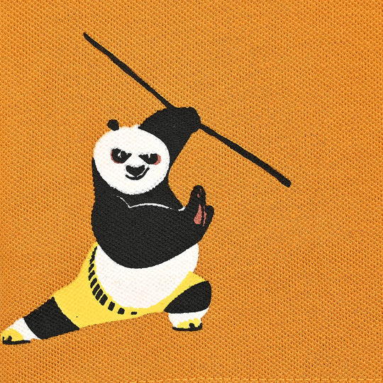 Infant Boys Jumbo Pique Polo F/S Panda-Sun Flower