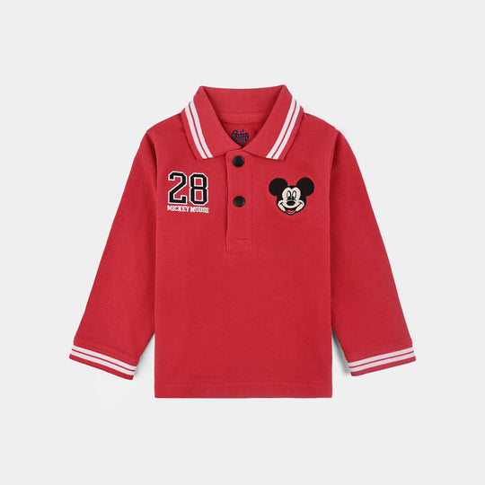 Infant Boys Jumbo Pique Polo F/S Shirt