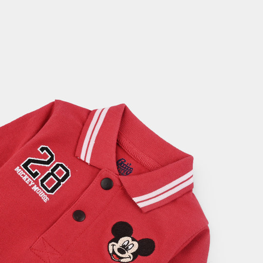 Infant Boys Jumbo Pique Polo F/S Shirt