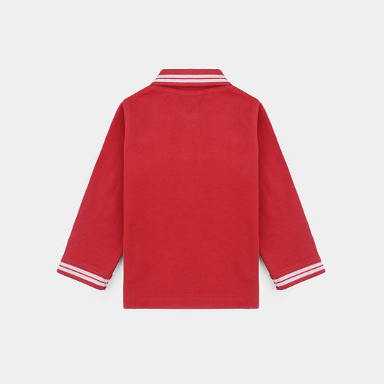 Infant Boys Jumbo Pique Polo F/S Shirt