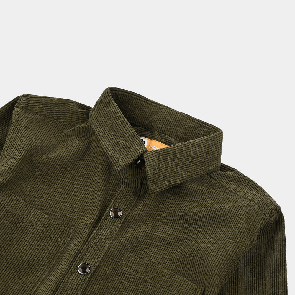 Boys Corduroy Shirt F/S (Ever cord) - Olive
