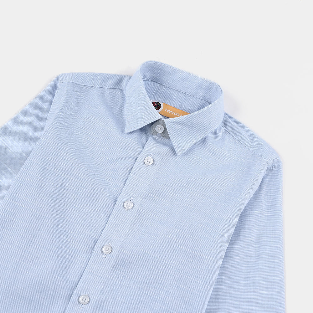 Boys Cotton Formal Shirt - Light Blue