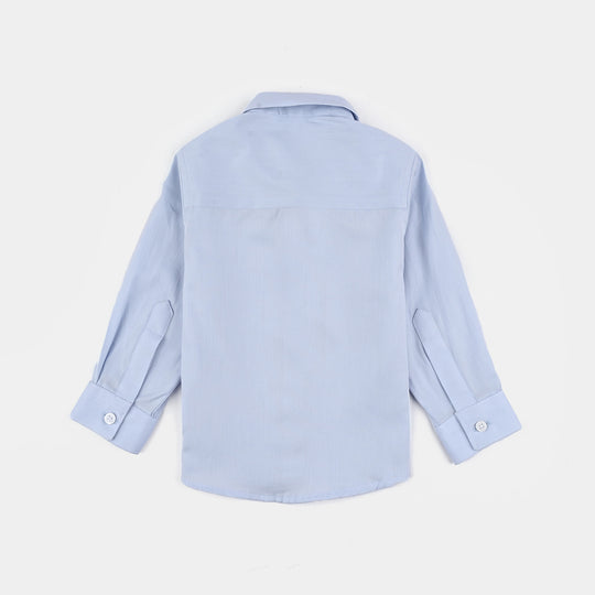 Infant Boys Cotton Formal Shirt-I/Blue