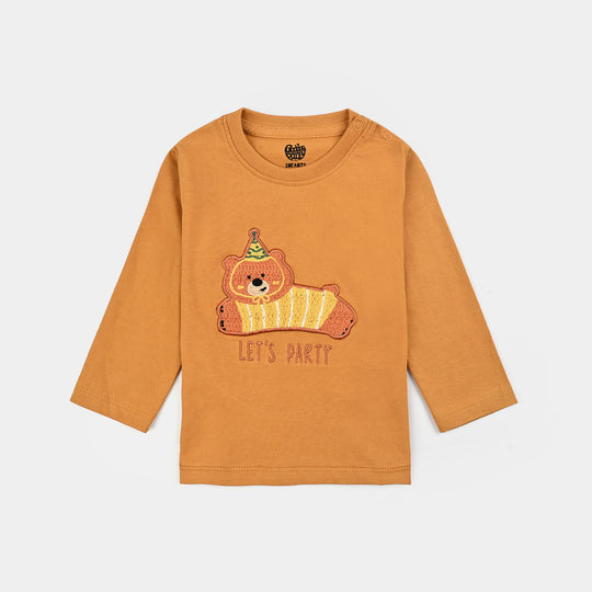 Infant Boys Cotton Jersey T-Shirt F/S Let's Party-Sun Flower