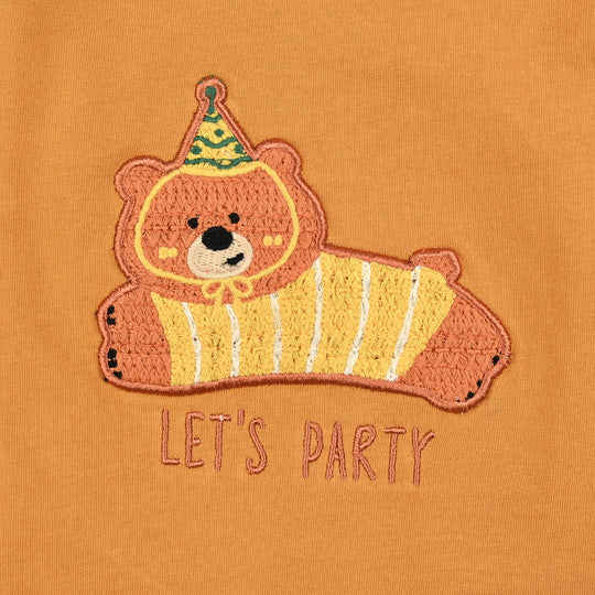 Infant Boys Cotton Jersey T-Shirt F/S Let's Party-Sun Flower