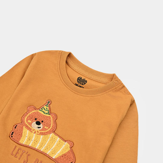 Infant Boys Cotton Jersey T-Shirt F/S Let's Party-Sun Flower