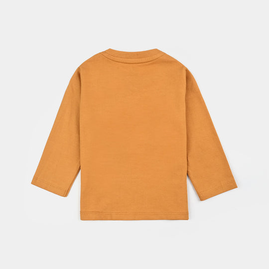 Infant Boys Cotton Jersey T-Shirt F/S Let's Party-Sun Flower