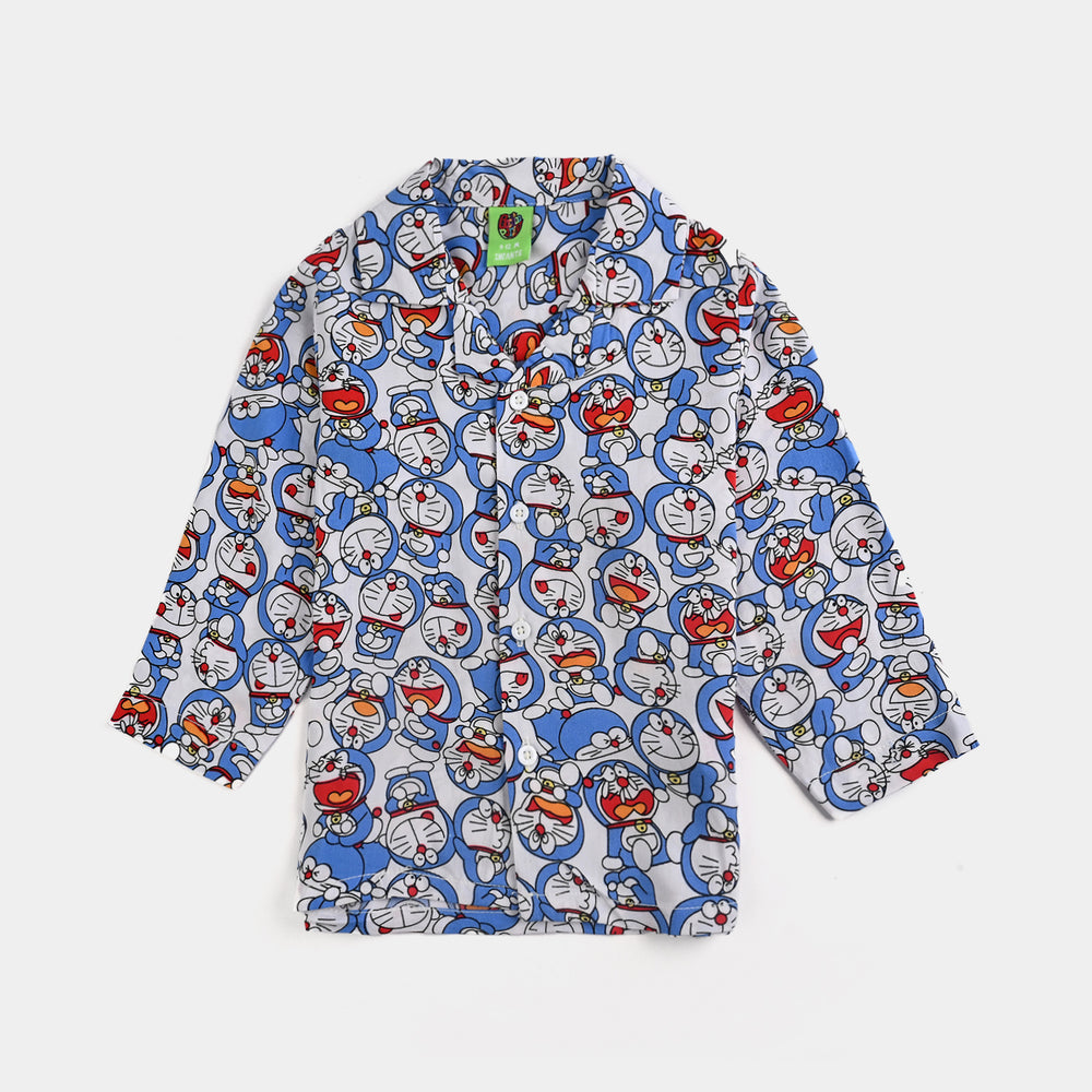 Infant Boys Viscose Night Suit-Multi