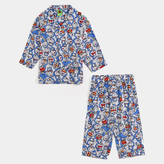 Infant Boys Viscose Night Suit-Multi