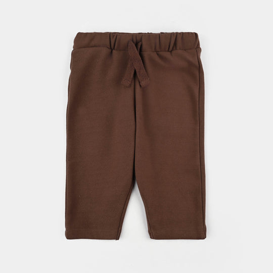 Infant Boys Cotton Interlock Suit Little One-BROWN