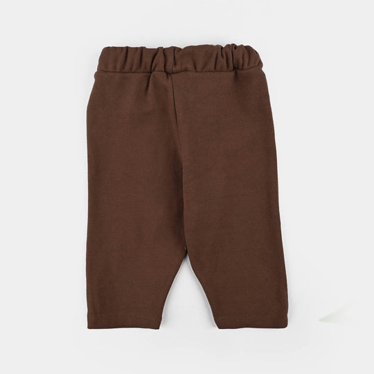 Infant Boys Cotton Interlock Suit Little One-BROWN