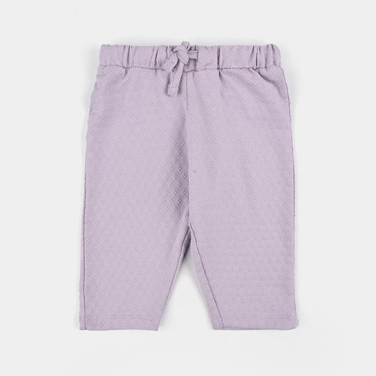 Infant Girls Jacquard Suit BUNNY-Purple