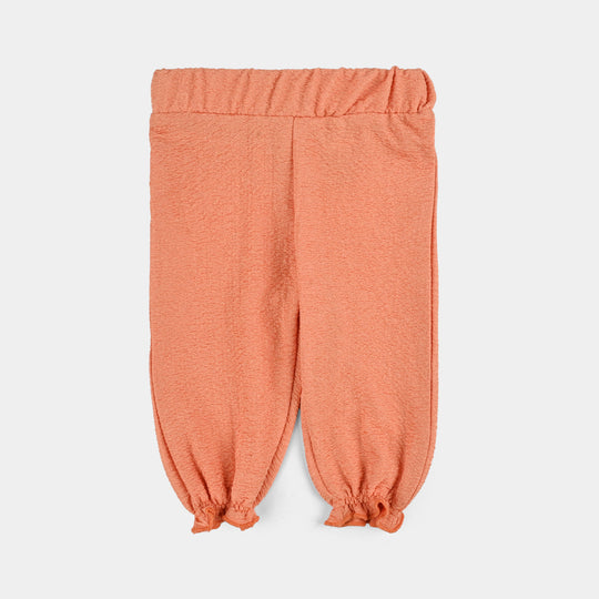 Infant Girls Poly Crinkle Suit JAQUARD BLOOM-ORANGE