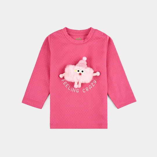 Infant Girls Jacquard Suit FUNKY ME-Pink