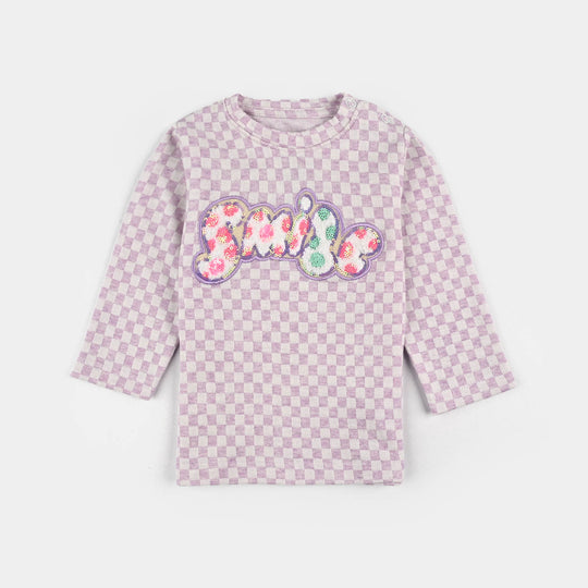 Infant Girls Jacquard Suit MAGIC-Purple